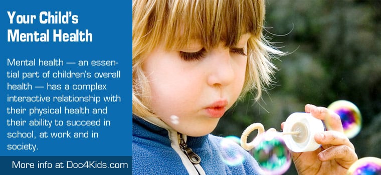 Your Child's Mental Health | Child blowing bubbles