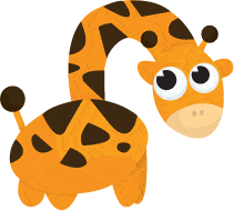 Cute cartoon Giraffe